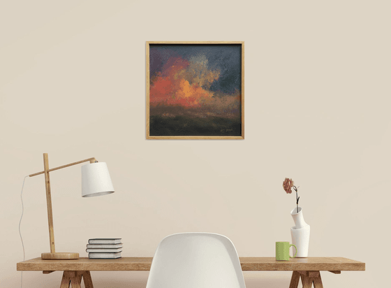 Force of Nature - Framed acrylic painting, 40 x 40cm