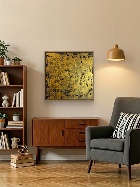Echoes of Fire 70x70x2 cm