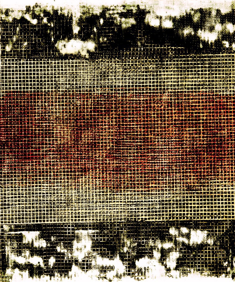 Abstract Acrylic Painting By Petr Strnad, 10 X 12", Secret Space I., Original Artwork