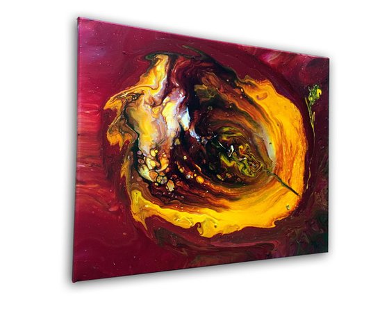 "Birth Of Consciousness" - FREE USA SHIPPING - Original Abstract PMS Fluid Acrylic Painting - 20 x 16 inches