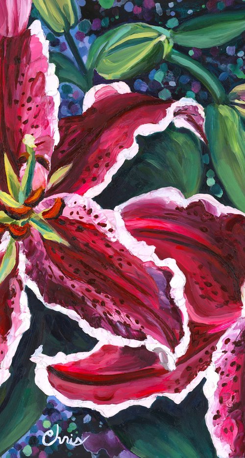 Stargazer Lily Duet by Christina M Plichta