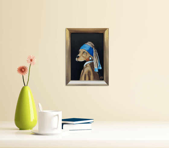 Dog with a pearl earring #23