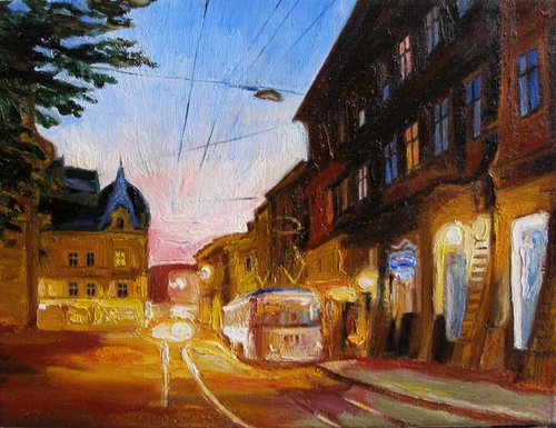 Tram by Olena Kamenetska-Ostapchuk