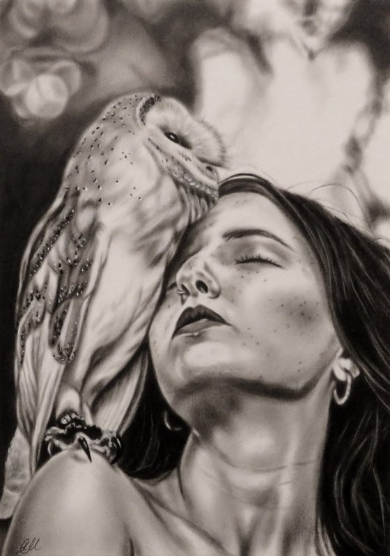Girl with owl.