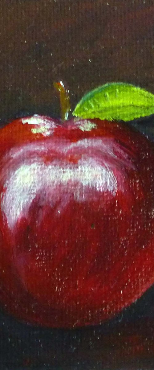 Rosy Red Apple by Margaret Denholm