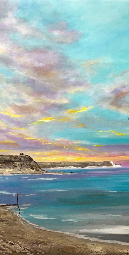 Hengistbury Head and the Isle of Wight by Marja Brown