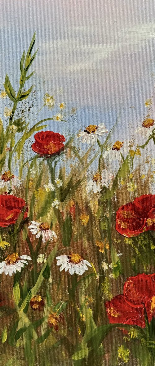 Red poppies -3Dcanvas by Tanja Frost