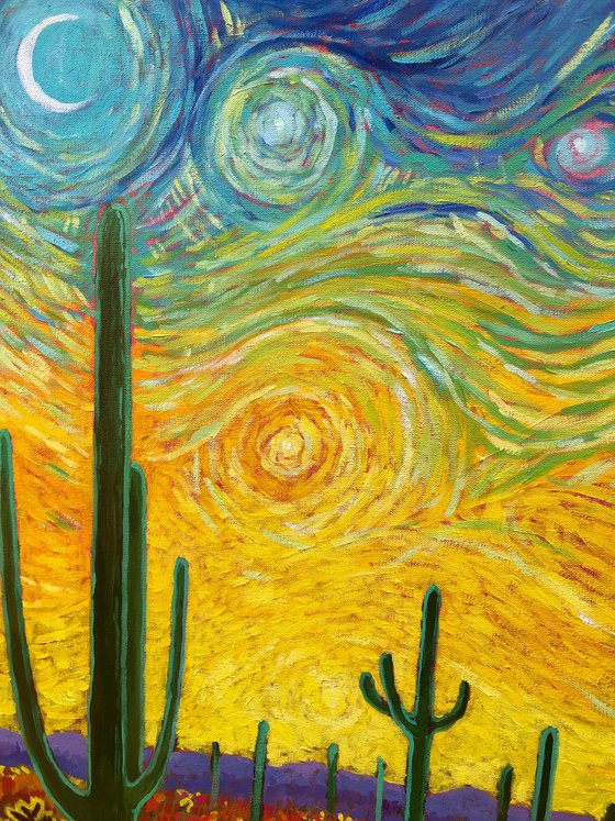 Calm in desert