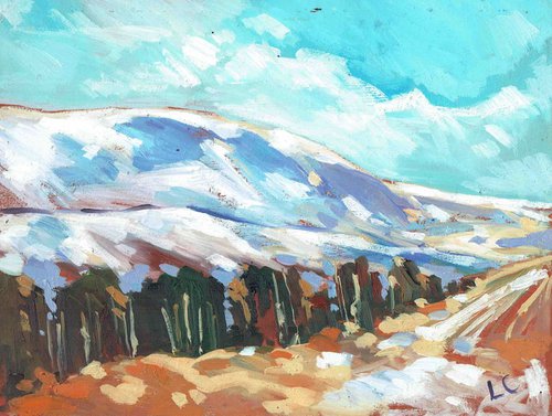Coity Mountain in Snow.   No.201 of 365 Project by Louise Collis