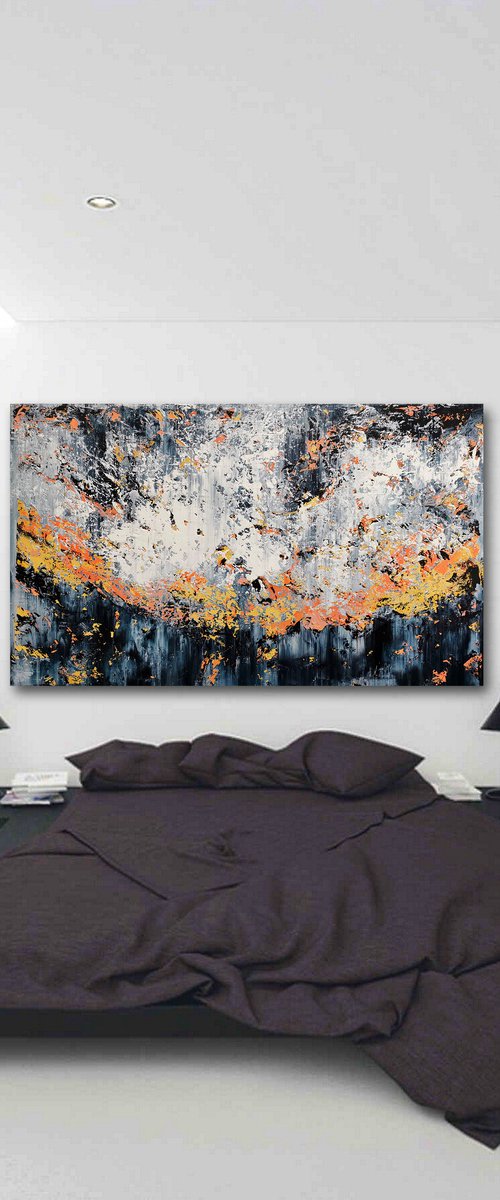 200x120cm. / Abstract Painting / Abstract 2253 by Alex Senchenko