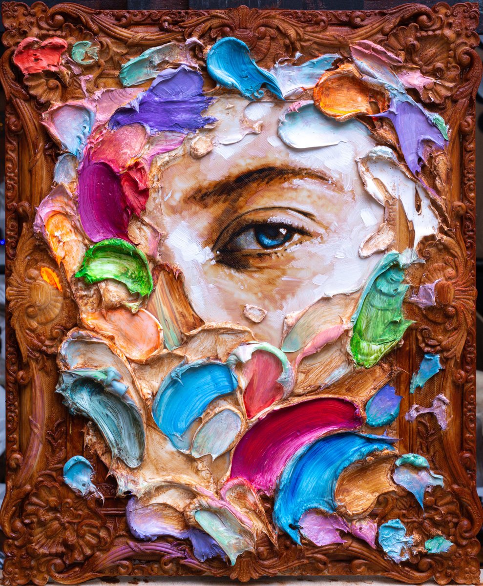Abstract impasto painting 5 by Alexander Moldavanov