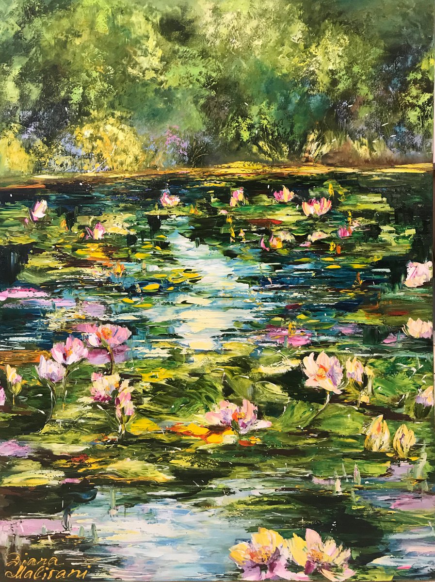 Pond with Water Lilies by Diana Malivani