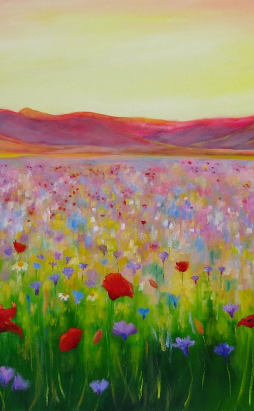 Landscape of Flowers by Maureen Greenwood