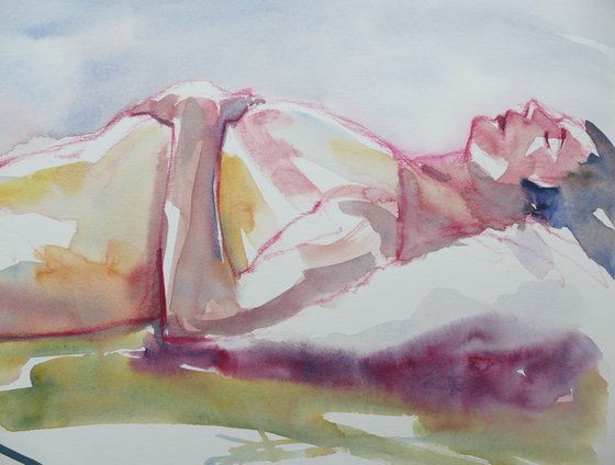 reclining male nude