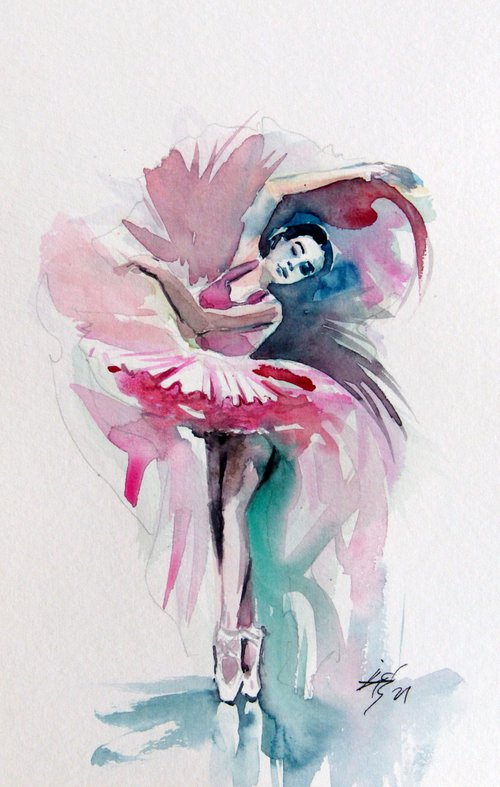 Ballerina in pink by Kovács Anna Brigitta