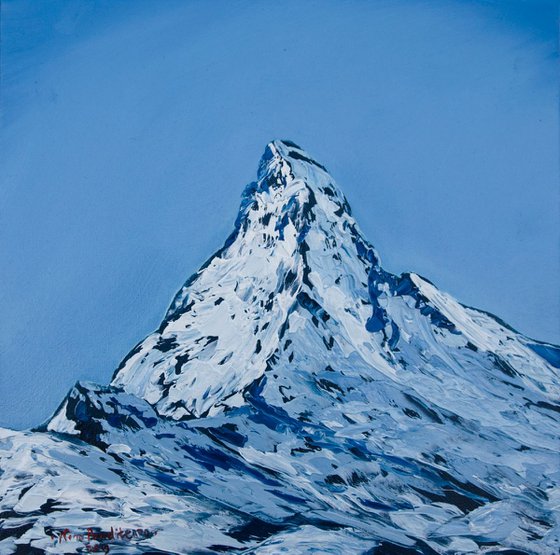 Matterhorn. Zermatt - original oil painting on stretched canvas