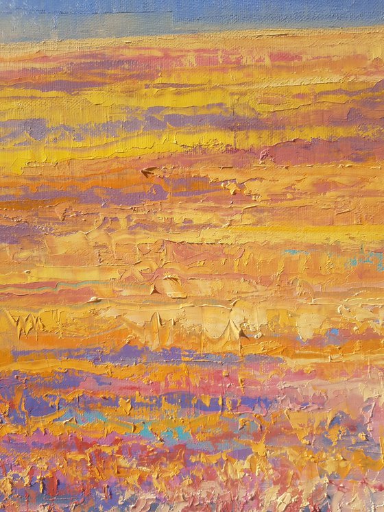 Orange Field 50x70cm.