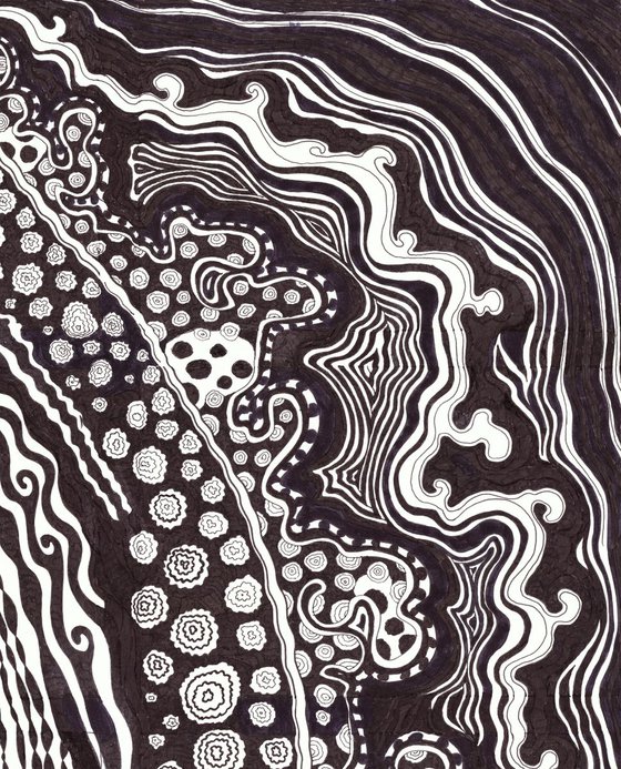 LACE OF LIFE IV Ink Drawings Series Conceptual