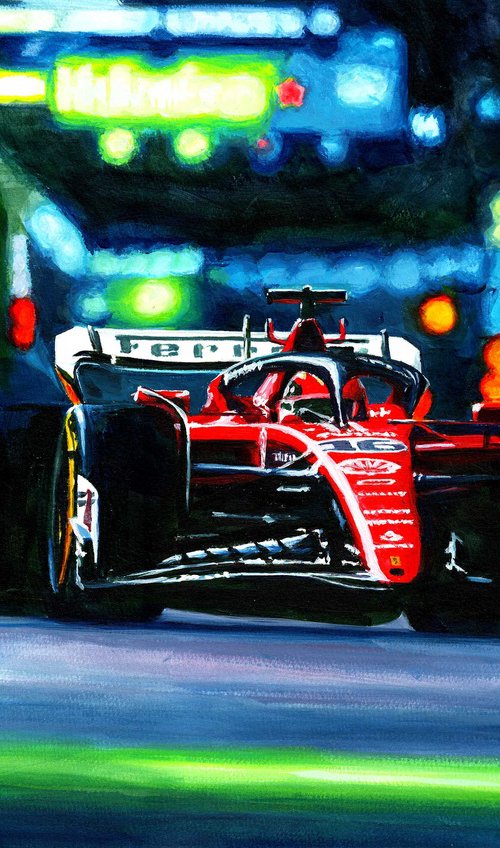 Charles Leclerc - 2023 Las Vegas GP - Ferrari SF23 by Alex Stutchbury