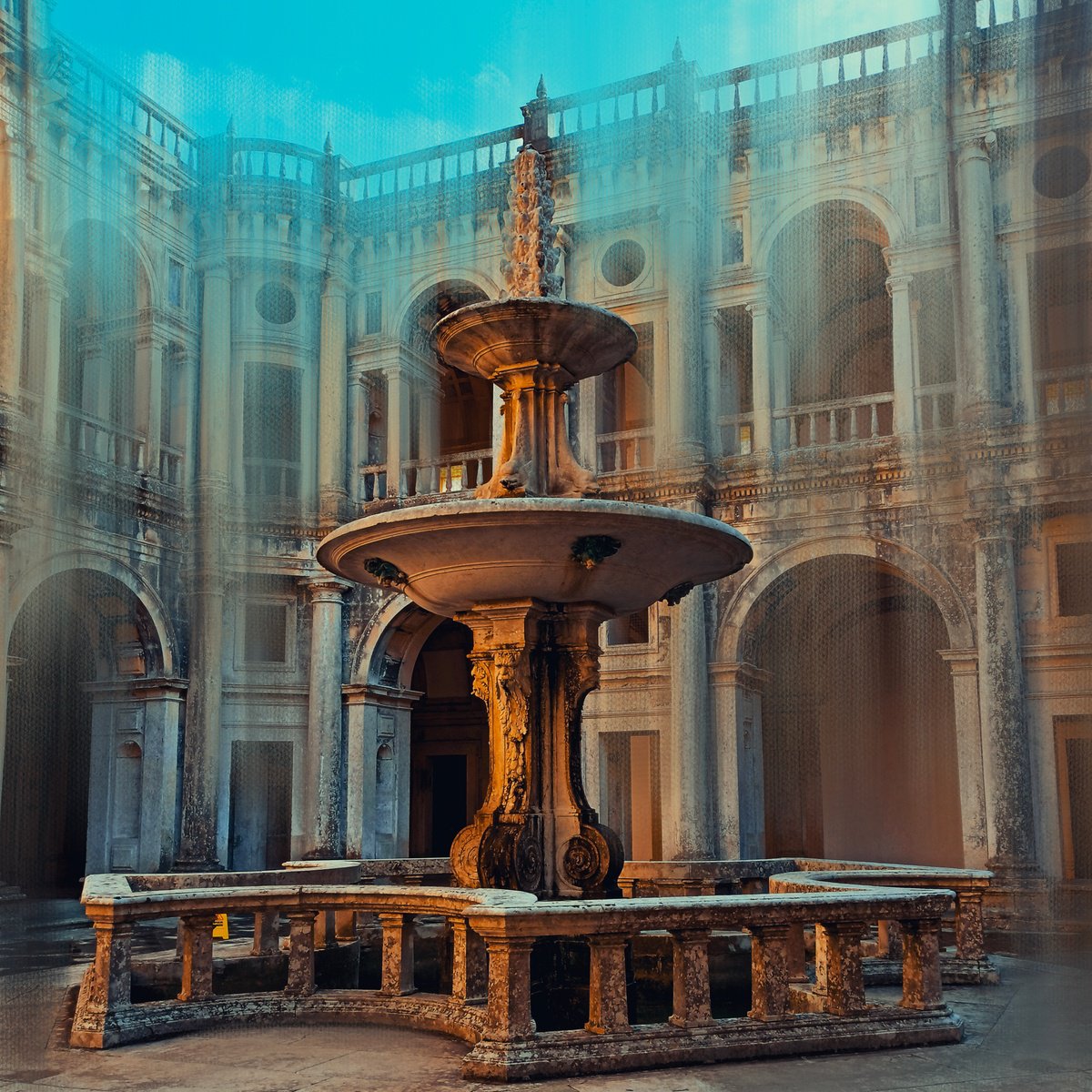 Cityscapes Photograph By Tatiana Zappa, 39 X 39", Convento Cristo, Original Artwork