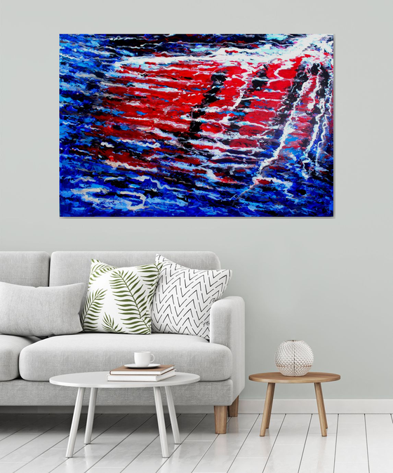 Ebb and Flow I ( Extra Large- 150 cm x 100 cm )