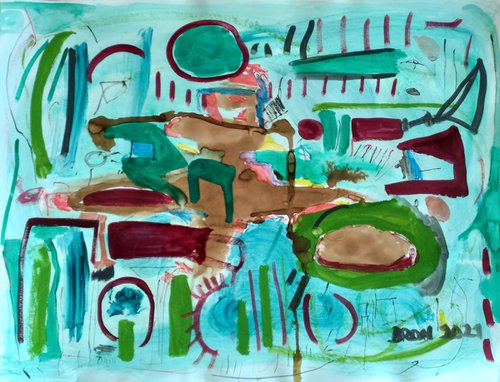 Composition turquoise by Céline BRON