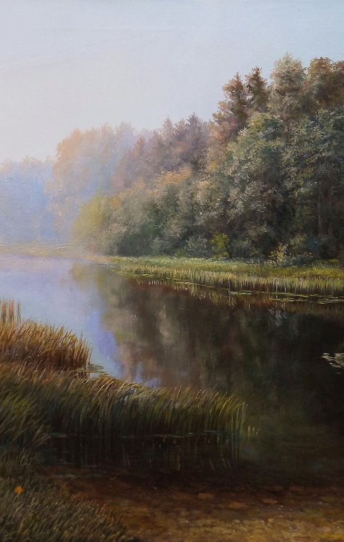 Morning on the river by Oleg Riabchuk