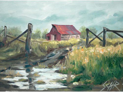 "Mud Road Barn" by Eddie Schrieffer