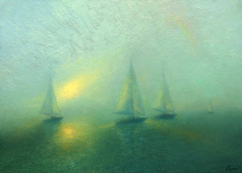 Foggy regatta by Dmitry Oleyn