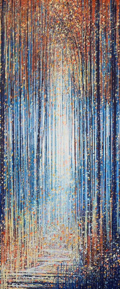 Falling Leaves In The Forest by Marc Todd