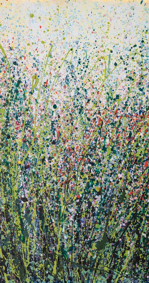 Pollock Style Abstract Art by Lena Owens