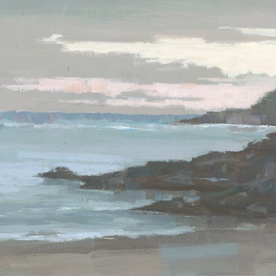 Swanpool Beach at Dusk