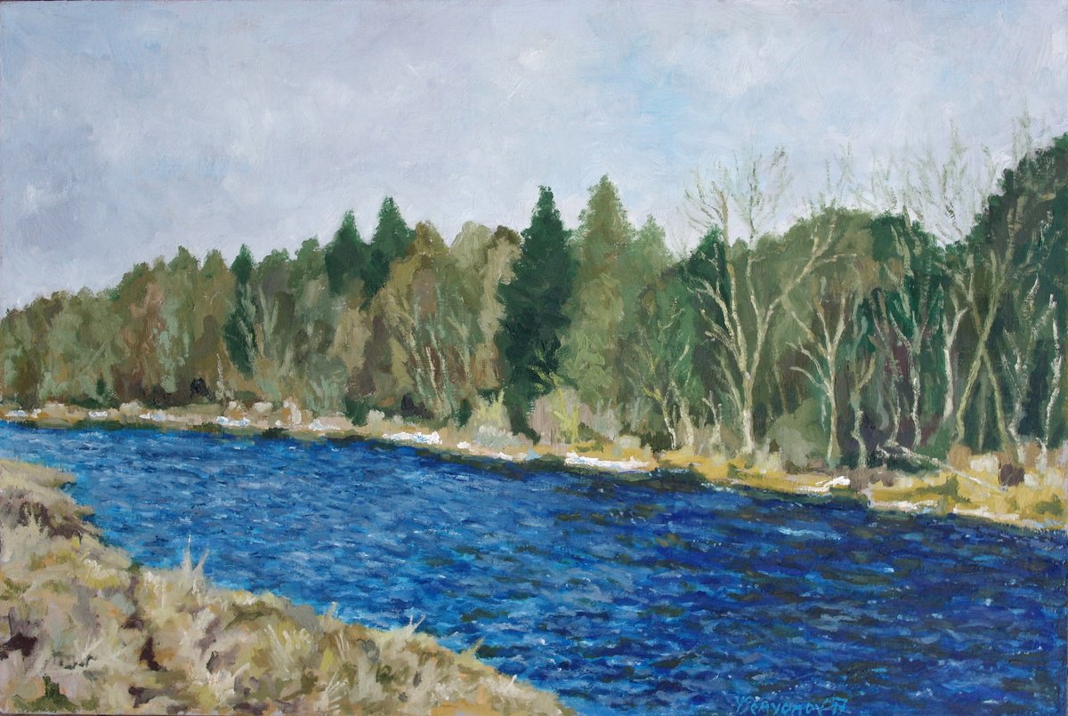 Dark Water River By Juri Semjonov, 24 X 16, Artwork For Sale On Artfinder