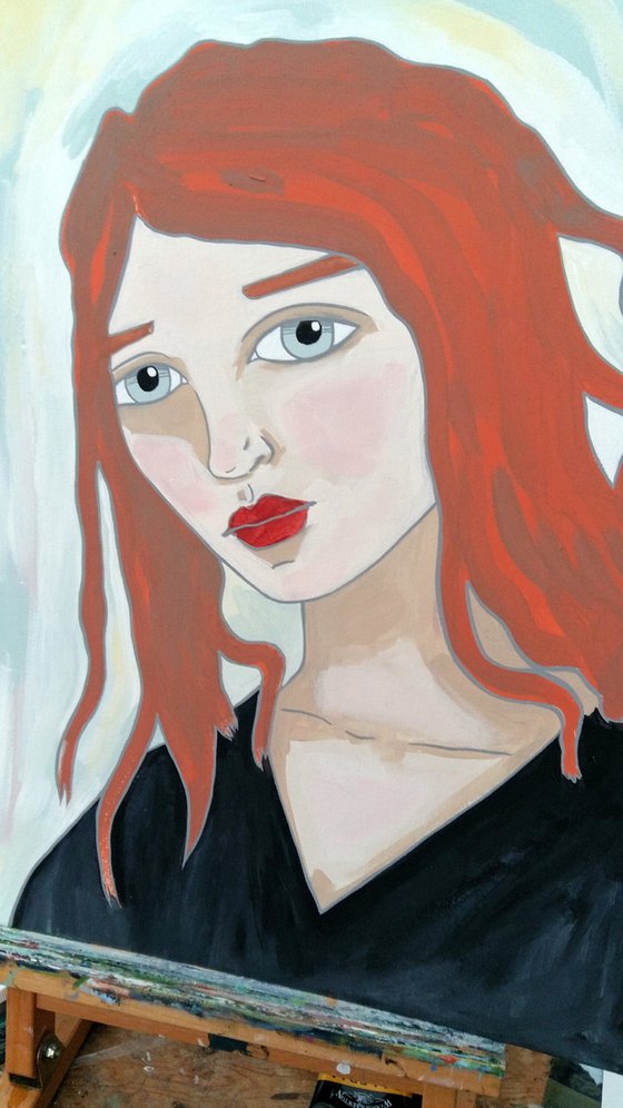 Red Hair - Original Painting