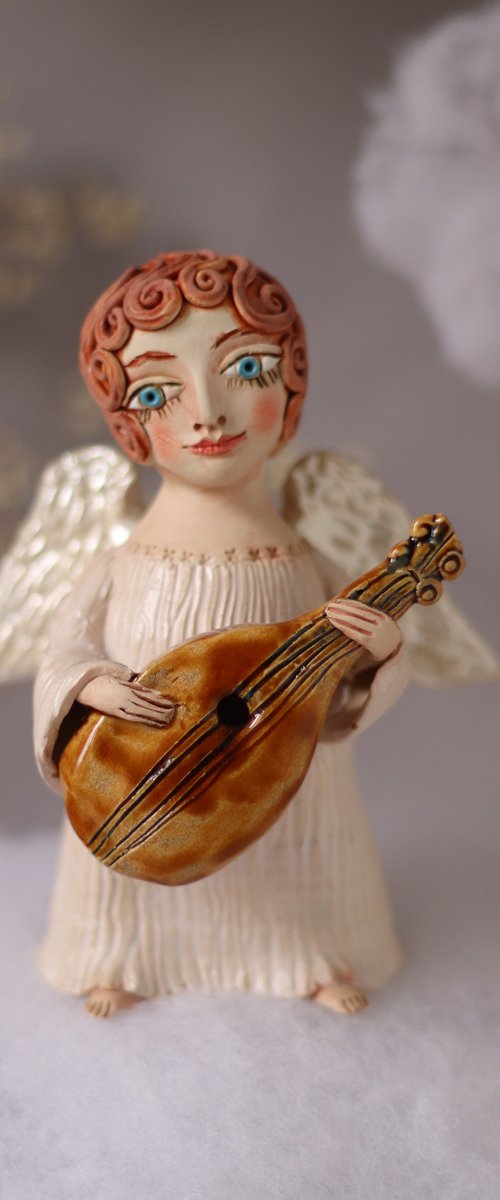 Song of the angel. OOAK sculpture. by Elya Yalonetski