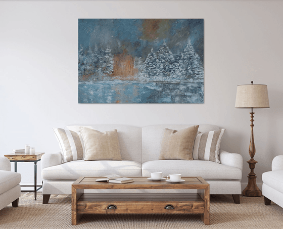 Landscape in the snow