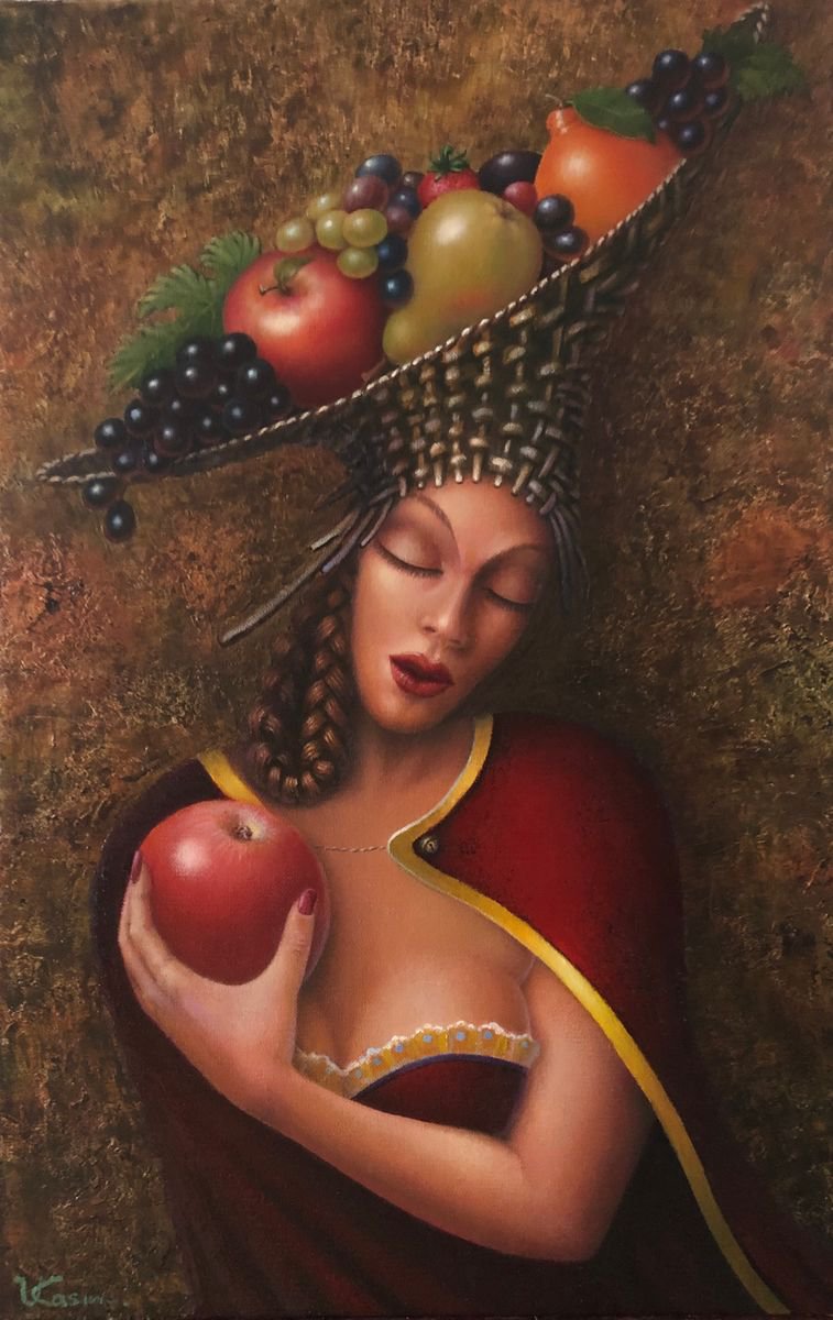 Fruit Girl by Vladimir Kasim