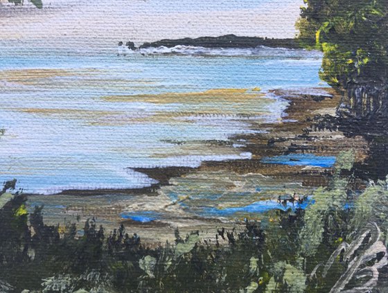 Studland Beach on a mini canvas