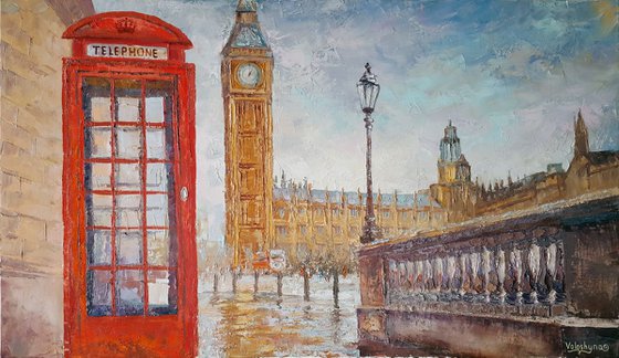 On the street of London (70x40cm)