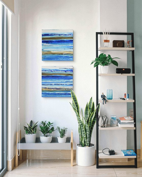 Aqua 11 (Diptych)