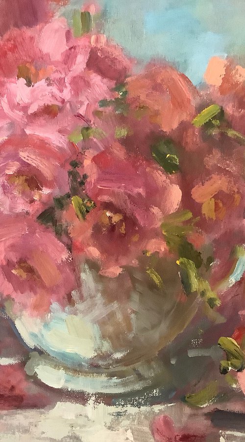 Pink Roses by Lia Matevosyan Haselton