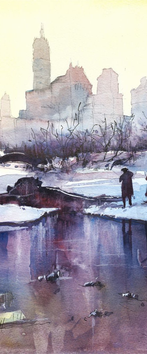 New York - Promenade hivernale by Nicolas Jolly