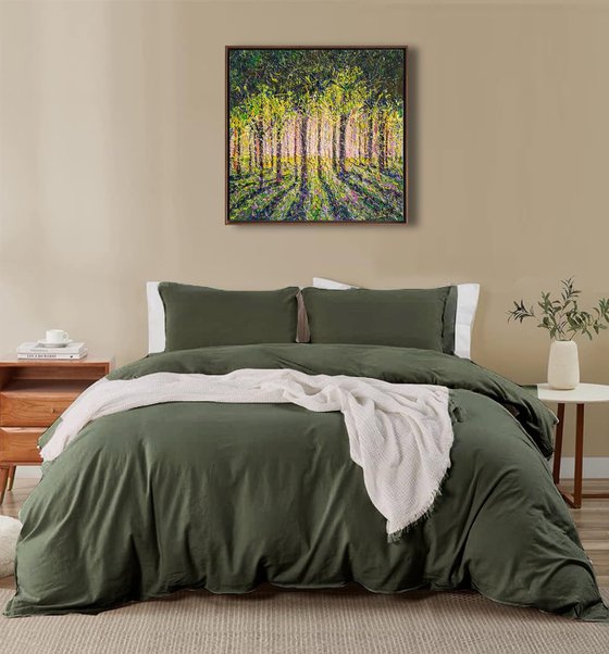 Spring Forest day - framed