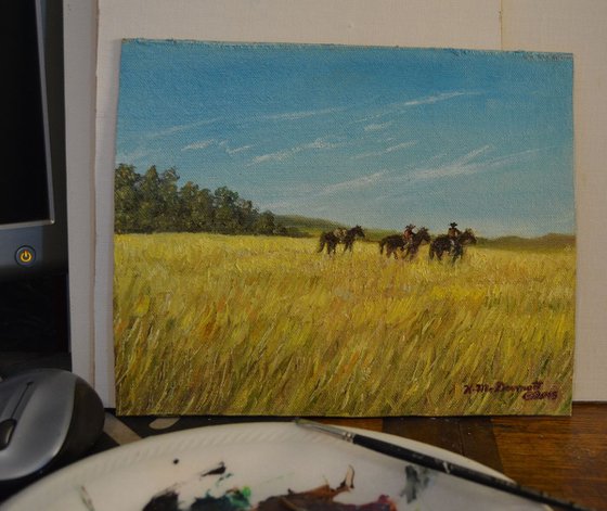 Prairie Journey - 8X10 oil (SOLD)