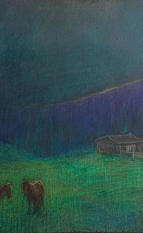 Sun Set In Mountains by Nataliia Zaharuk