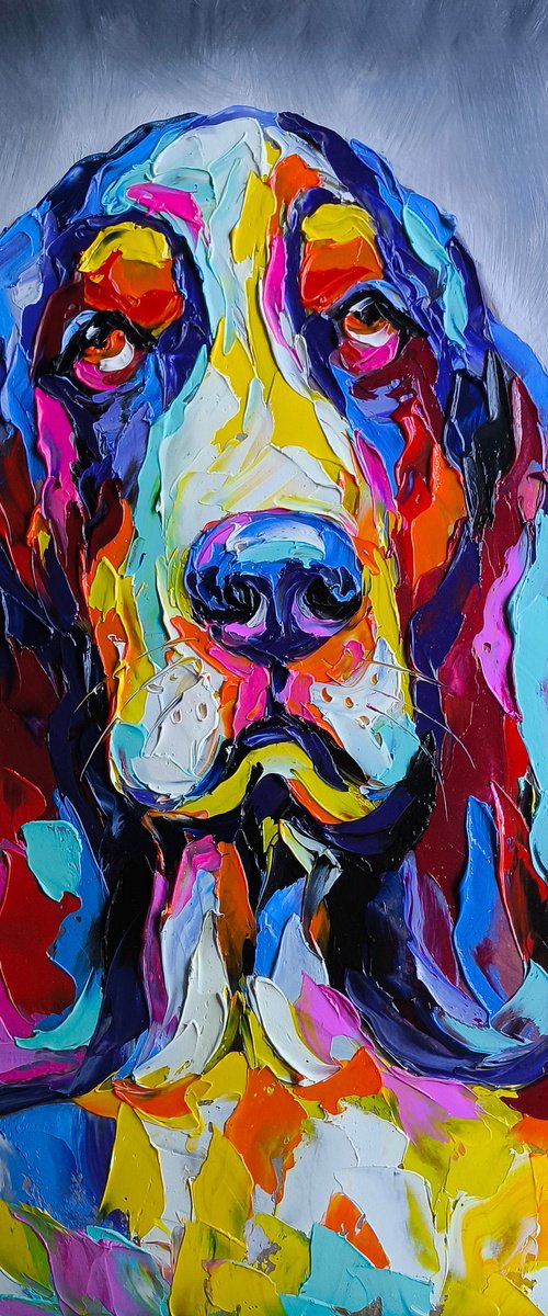 Basset Hound by Anastasia Kozorez