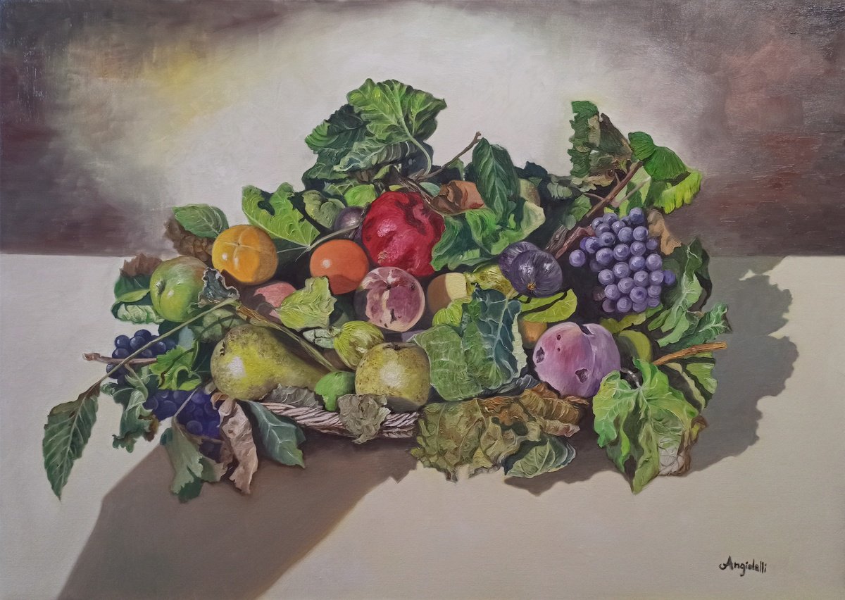 Photorealistic Still Life Oil Painting By Anna Rita Angiolelli, 28 X 20, Precious Still Life, Original Artwork