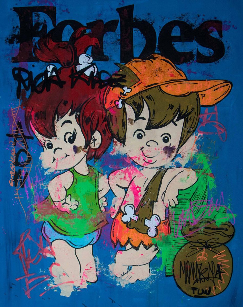 Entrepreneurship is inside ADN ft. Pebbles Flintstone and Bam by Carlos Pun Art