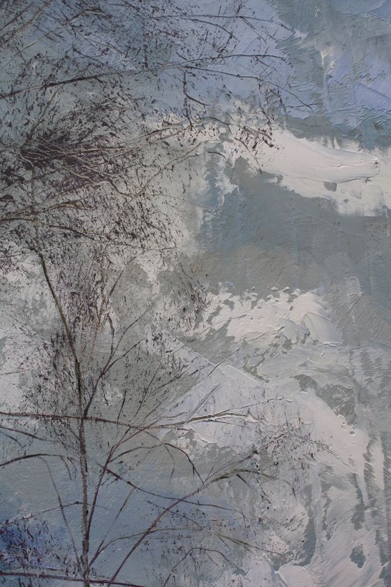 Standing on the edge of Gallows Wood (Large Painting)