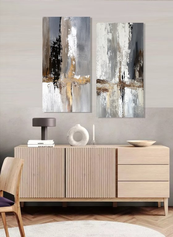 Golden Passage Diptych